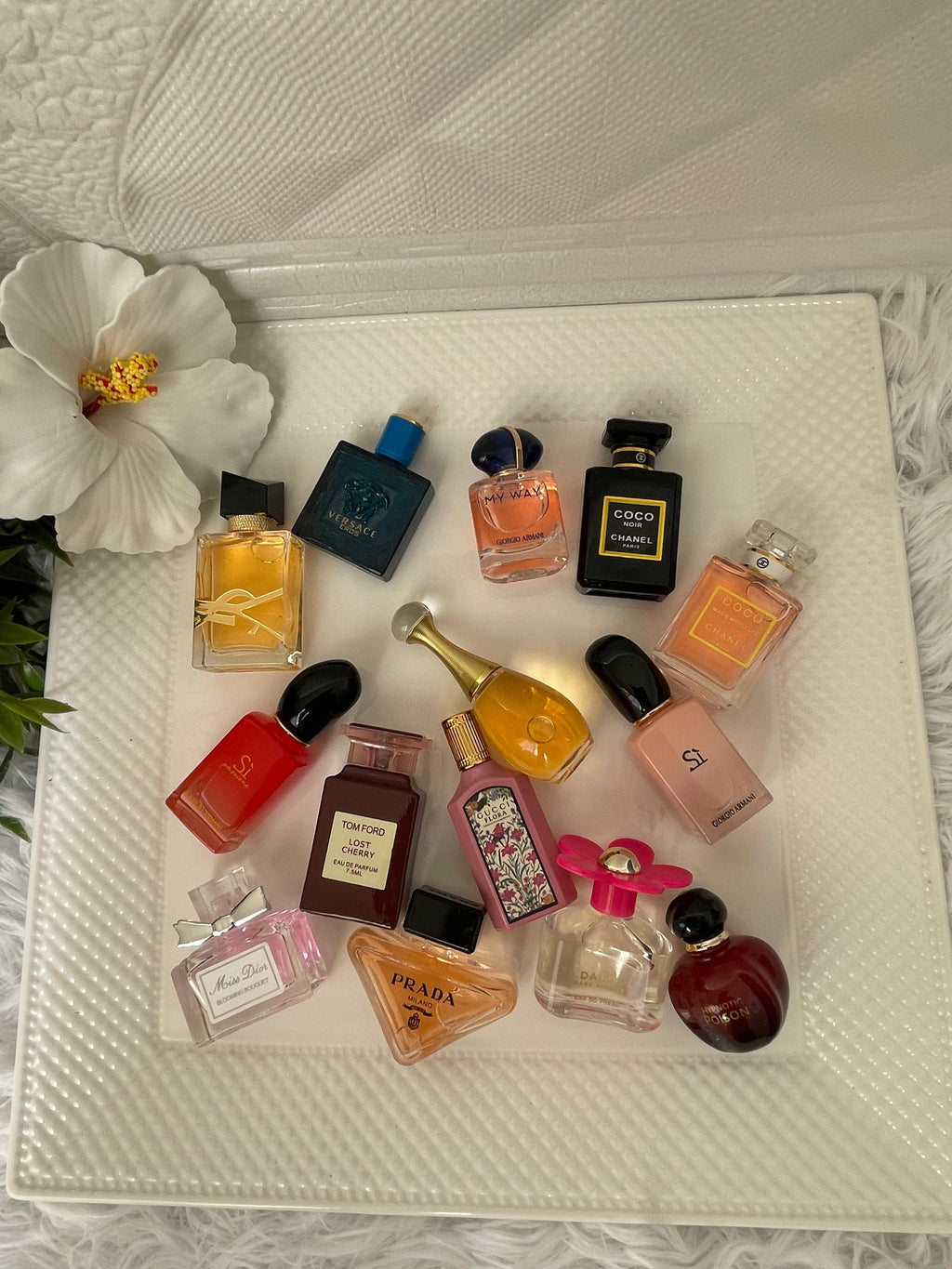 Lots of 6 assorted trendy miniatures perfume travel size of 5-10ml long lasting scents