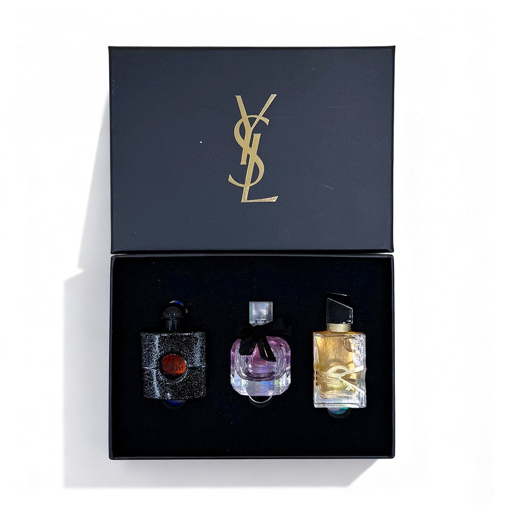 Yves Saint Laurent - Set de regalo de mini perfumes de larga duración para mujer, 3 x 7,5 ml, idea de regalo